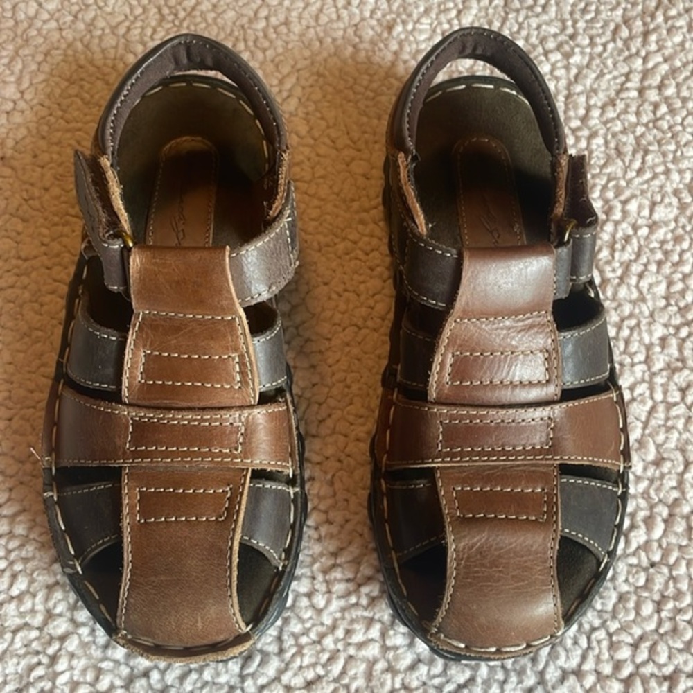 MARDI GRAS Leather Closed Toe Sandal - size boys 13